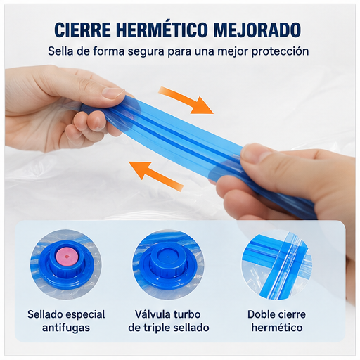 Silmagui Space™ | Kit Premium de 12 Bolsas al Vacío con Bomba Eléctrica y Manual